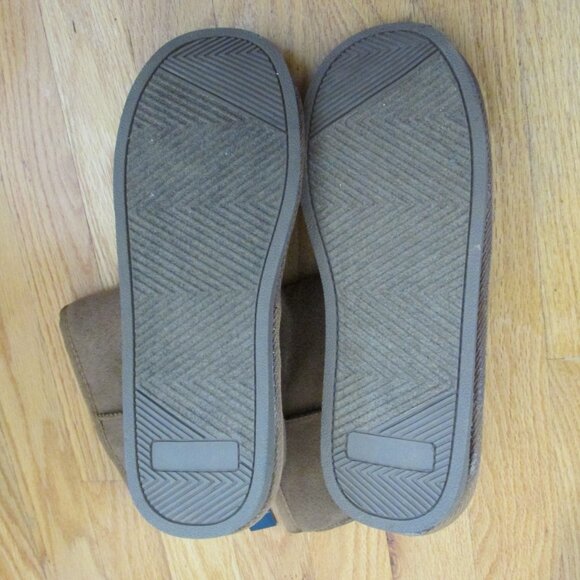 FADED GLORY WOMENS SZ 7 / 8 CHESTNUT (TAN) FAUX SUEDE BOOTS SLIPPERS VANESSA NWT - Picture 5 of 6